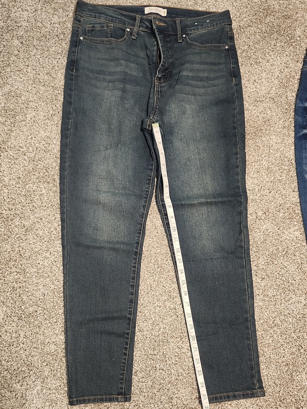 Women's Dark Wash Blue Stretch Jeans